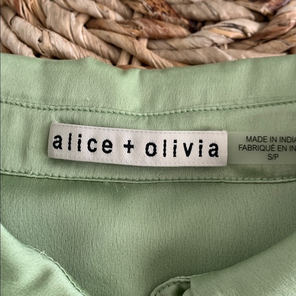 Alice + Olivia Willa Sequin Blouse - Picture 12 of 15